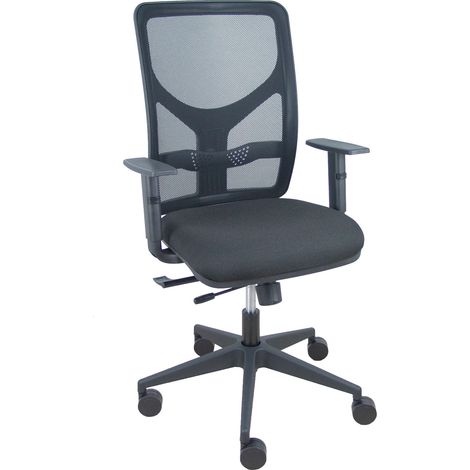Silla Motilla malla negra asiento bali negro brazo regulable, traslack (1/5)