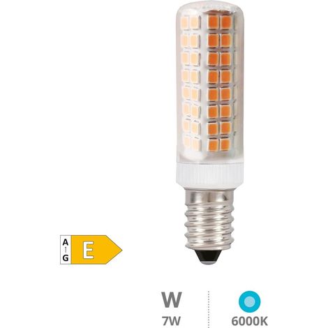 Ampoule LED tubulaire 7W E14 6000K (1/2)
