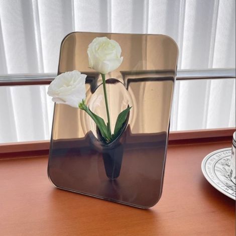 Vase en Acrylique avec Cadre Photo, Vase Hydroponique, Pot de Fleurs, Vase Transparent Comme Indiqué (1/5)