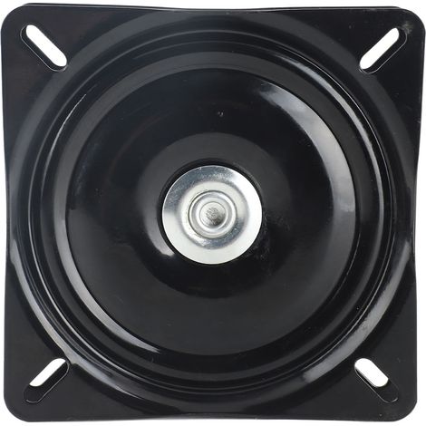Platine pivotante Acier A3 Rotation 360° Base tournante robuste pour chaise de bar bureau meuble 150x150mm installation facile (1/4)