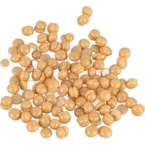 100g Sachet Cire Chaute Épilation Dure Professionnelle Corps Maillot Élimination Poils (Miel) (1/5)