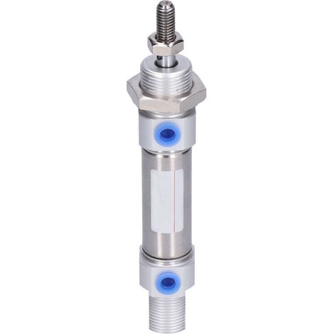 Miniatur-Pneumatikzylinder aus Edelstahl MI20x225, Kolbenstange für Hubbewegung, 20 mm Bohrung (1/5)