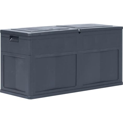 Garten-Aufbewahrungsbox 320 L Schwarz
