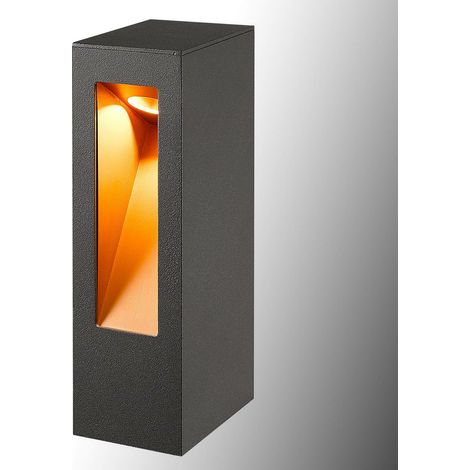 [NEUWERTIG] Lucande Led Sockelleuchte Jenke Wegeleuchte Gartenleuchte Lampe Grafitgrau G894 B-Ware