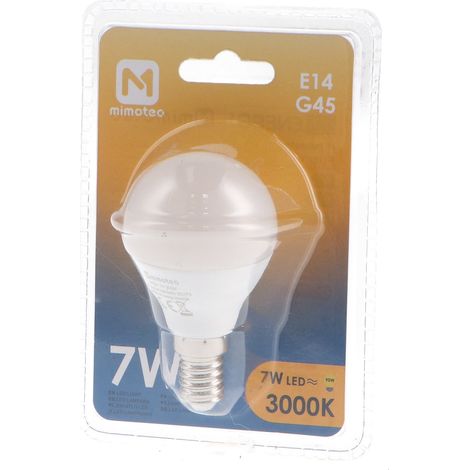 IluminaShop - Bombilla LED E14 G45 7W IP20 Blanco Frio 6500K (1/3)
