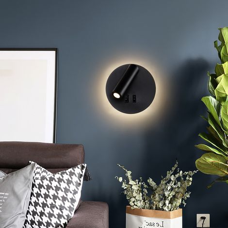EASYCOMFORT Lampe Chevet LED Applique Murale - Avec Interrupteur, Éclairage Chambre (1/4)
