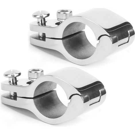 Fibbia a ganascia superiore resistente alla corrosione, facile da installare, per attrezzature nautiche, 2 pezzi per yacht (25 mm) (1/5)
