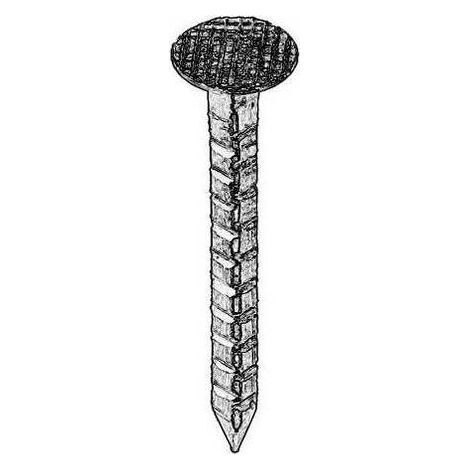 Pointe en Vrac Tête Extra Large Carrée Crantée Cuivre - 3x3x35 mm - 5 kg - D-Work (1/2)