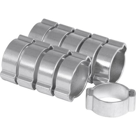 Riegler Zwei-Ohr-Schlauchklemmen Set, 5 - 7 mm, 10-teilig 10 Stk (1/2)