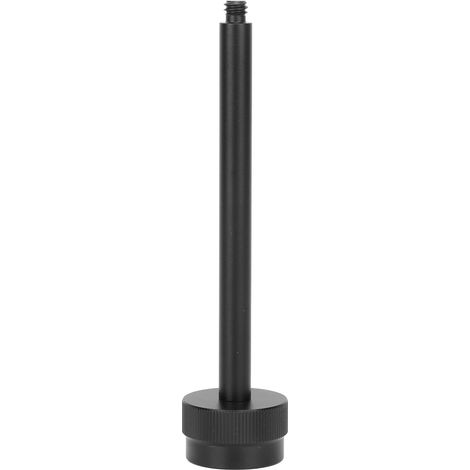 Support de lampe pour réservoir en alliage d'aluminium, tige extensible filetée 1/4, adaptateur plat pour lumière de réservoir à gaz, camping extérieur, noir (1/5)