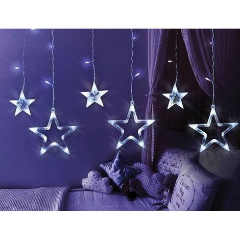 Stelle, ghiaccioli, luci natalizie a LED, tenda (1/2)