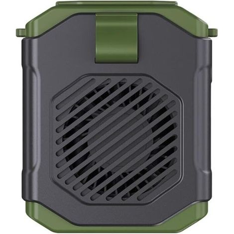 Ventilatore portatile, mini ventilatore di raffreddamento, 5 velocità, ricaricabile tramite USB (verde) (1/5)