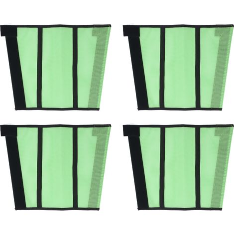 Eujgoov Bottes de Jambe de Cheval en Maille avec Fonction Anti-Morsure, 4pcs Protecteurs Jambes Cheval pour Décrochage et Pâturage (Green) (1/5)