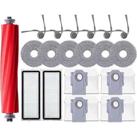 Brosse latérale principale, filtre HEPA, lingette de nettoyage et sacs à poussière pour aspirateur robot Roborock Qrevo L / QR 798 / QV 35A / QR 598 (1/5)