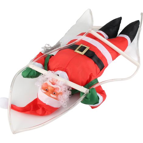 Échelle lumineuse LED, pendentif Père Noël, présentoir de vitrine pour décorations de Noël (1/5)