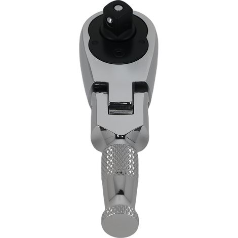 3/8 Drive Ratchet Wrench 72-Tooth CR-V Flexi-Head Stubby Pear-Head Design (1/5)