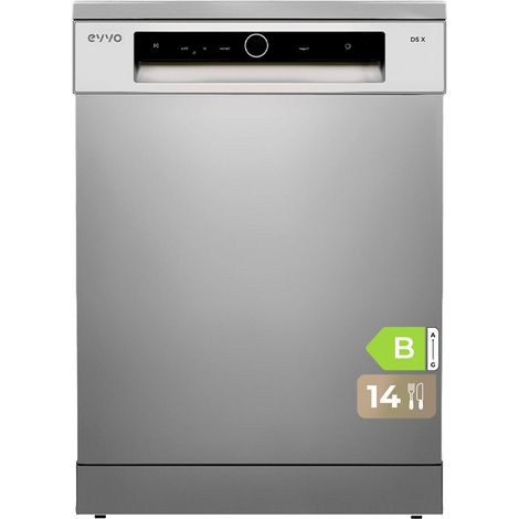 Lavavajillas EVVO D5, 14 Cubiertos, 8 Programas, Clase Energética B, Blanco, Ancho 600 mm