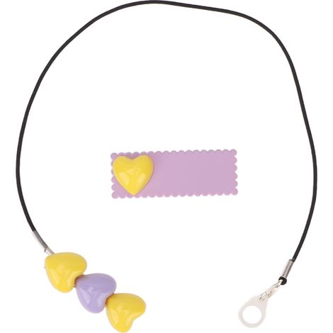 Porte-appareil auditif pour sourds, pince à cheveux anti-perte en forme d'étoile, jaune et violette, en silicone, nylon et ABS, pour enfants et adultes (oreille unique). (1/5)