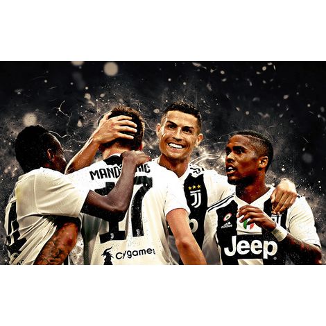 Papier peint panoramique Football - Joueurs de Foot - 130 cm x 81 cm (1/2)