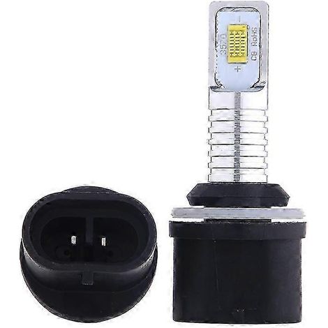 2 ampoules LED H27 881 880 pour phares de voiture, 12 V CC, 24 V, 12 000 lm, 3 000 K, 6 000 K, blanc/jaune, feu antibrouillard/feux de route A (8000KH27-881)