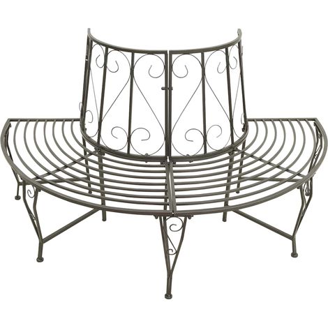 vidaXL Tree benches 1-Seater Steel