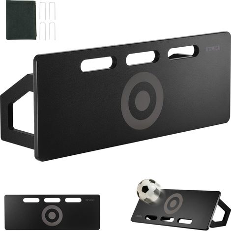 VEVOR Pedana da Rimbalzo da Calcio 800 x 300 mm Parete da Calcio Portatile, 2 Angoli di Rimbalzo, Pedana da Rimbalzo Pieghevole, Attrezzatura Allenamento per Bambini Adulti, Esercizi di Passaggio Tiro