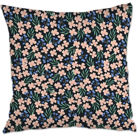 Housse de coussin 45x45 cm en polyester cachée zippée pour le Jour de l'An, Noël, Pâques (1/5)