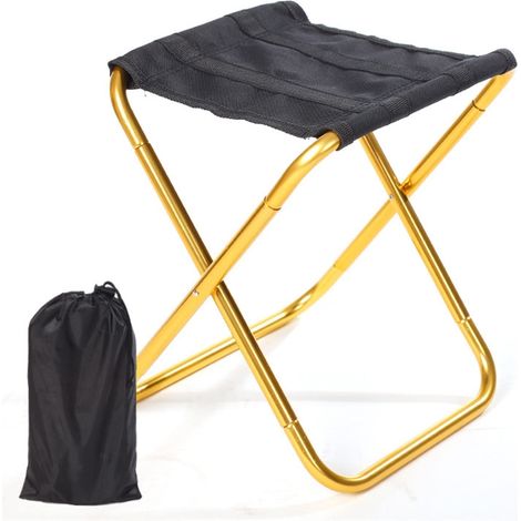 Extérieur Pliant Petit Tabouret Portable Banc De Pêche Chaise en Alliage D aluminium Militaire Voyage Maza Ultra Léger Maza Color 02 (1/4)