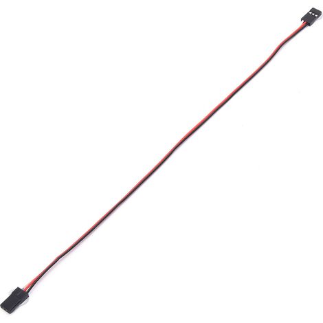 Lot de 10 câbles rallonge servo JR mâle-mâle 300mm pour voiture RC et avion (1/5)