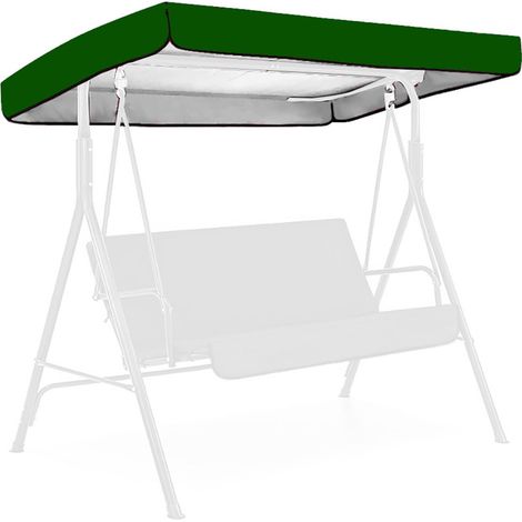 Toile De Protection Solaire - Bâche De Canopée Extérieure Pour Chaise De Jardin - 191 X 120 X 19 Cm - Polyester Enduit 190 Deniers - Gris - 1 Pièce (1/5)