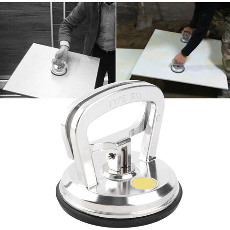 Ventouse pour verre, ventouse puissante pour carrelage, ventouse manuelle, ventouse brillante à griffe unique en alliage d'aluminium (1/5)