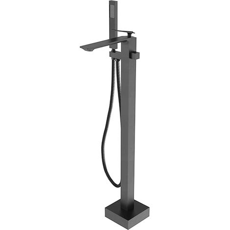 Robinet de baignoire sur pied en graphite Aspira Besco (1/4)