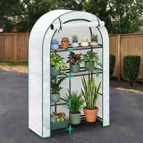 Serre de jardin en acier plastique 100 x 45 x 160 cm (1/5)