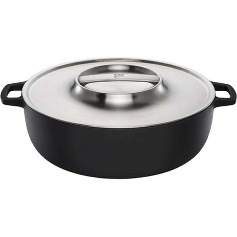 Pentola da chef Fiskars Norden Grill in ghisa con coperchio in acciaio inox (30 cm) (1/5)