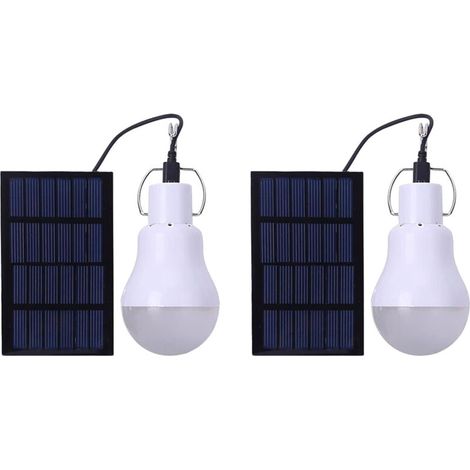 Lampe de camping rechargeable à énergie solaire, adaptée au travail en extérieur et à l'éclairage domestique.2Article (1/5)