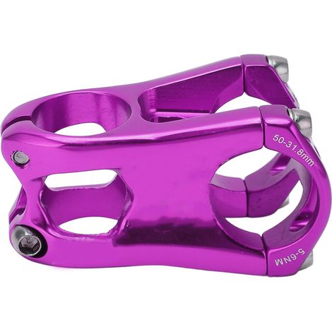 Potence de vélo ZTTO en alliage d'aluminium, 31,8 mm, potence courte pour VTT et vélos de route, violette (1/5)