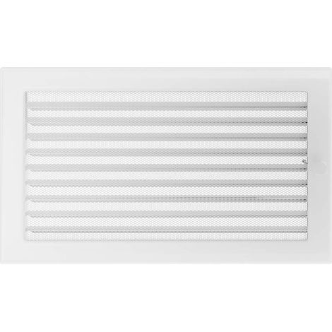 KRATKI griglia di ventilazione griglia per camino 22 cm x 37 cm bianca con tende (1/5)