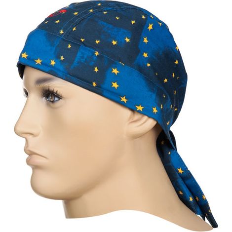 ELMAG Hitzekopfschutz Bandana EU flag WELDAS 23-3609, aus Baumwolle, KopfØ 46-68 cm (1/2)