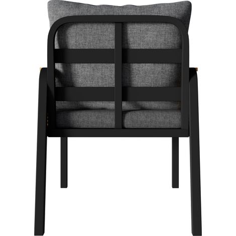 Conjoint moderne pour le salon de jardin, conçu pour accueillir plusieurs personnes. Structure en métal. Appuis-têtes tressés. Inclut des coussins pour s’asseoir. (1/5)
