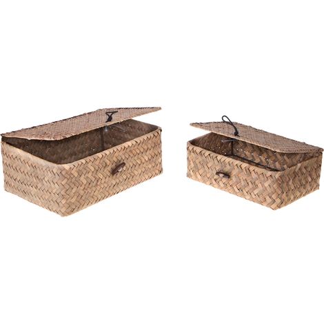 Set 2 Scatole con Coperchio 23 20 cm (1/5)