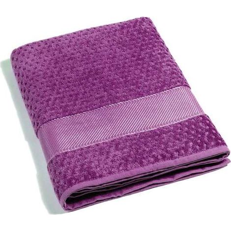 CALEFFI Telo Bagno in Cotone Sirena '99 Standard Spugnissima Tinta Unita Orchidea