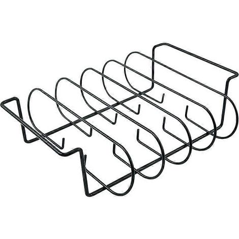 Grille à poulet pour barbecue - Grille en acier inoxydable, idéale pour griller la volaille, poignées arrondies pratiques (1/5)