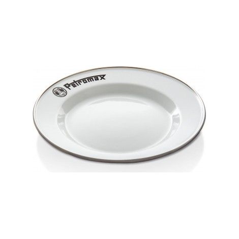 Petromax Assiette en émail blanc 2 pièces (22 cm)