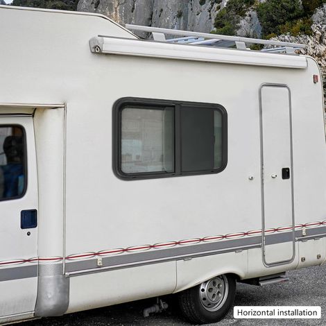 Fenêtre de camping-car avec moustiquaire, 76,2 x 50,8 cm, fenêtre coulissante, fenêtre coulissante, avec moustiquaire, protection solaire pour camping-car, camping-car, véhicules de chantier, marine (1/5)