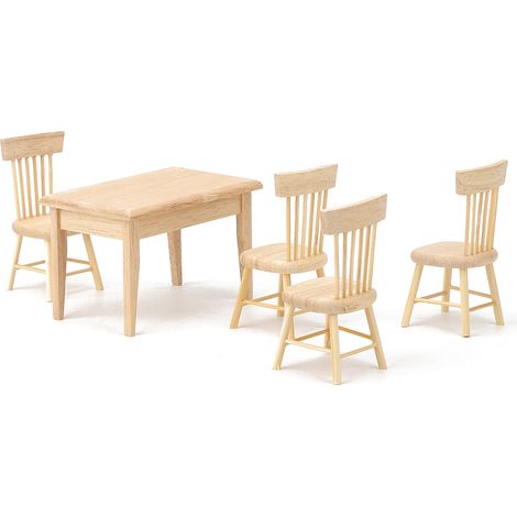 Chaise de Bureau Miniature 1:12 pour Maison de Poupée, Modèle Réaliste et Accessoire de Décoration (1/5)