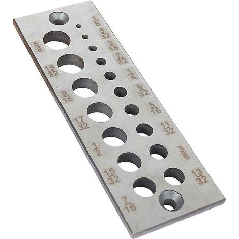 Outil perfectionné pour tenons et mortaises, planche à mortaiser à 17 trous, pour la réalisation de tenons fins et de bouchons en bois. (1/5)