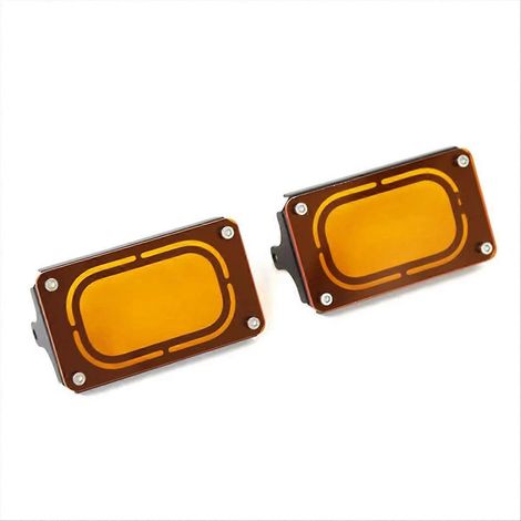 Cubierta protectora para faros antiniebla LED de motocicleta ZONTES color naranja (1/5)