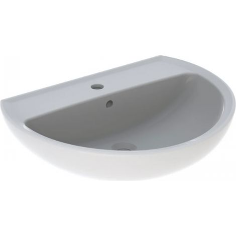 Lavabo 65x58 cm bianco lucido - Geberit Colibrì - Senza colonna - Accessorio: Senza colonna