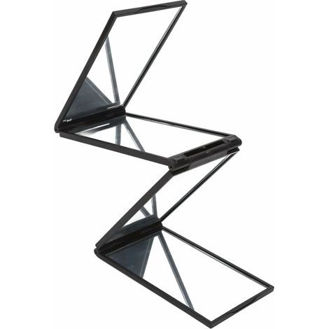 4-Way Mirror, Portable 360 Degree Desktop 4-Panel Mirror for Haircutting, Trifold Haircut Mirror for Self Haircut (1/5)