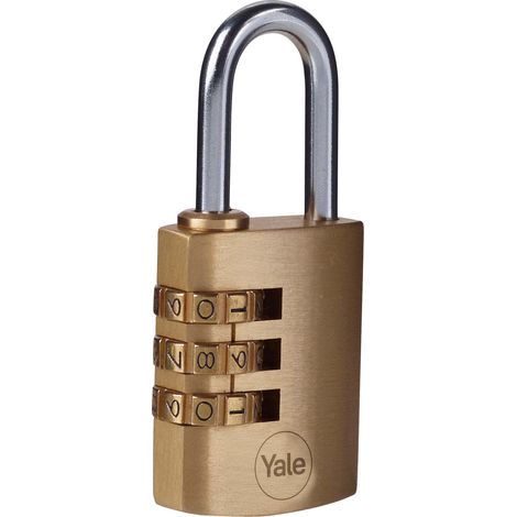 Lucchetto a combinazione in ottone 30mm y150/30/125/1 yale (1/5)
